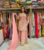 Peach Pink Embroidered Suit with Dupatta – Designer Party Wear Indian Outfit for Women
(BLACKLUXE CRAFTS) - BLACKLUXECRAFTS