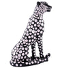 Handmade Black Panther Figurine with White Polka Dots – Modern Resin Leopard Statue for Luxury Home Décor (BLACKLUXE CRAFTS) - BLACKLUXECRAFTS
