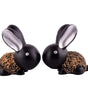Handmade Black & Gold Bunny Figurines – Cute Resin Rabbit Pair Decorative Sculptures for Modern Home, Office & Tabletop Decor (BLACKLUXE CRAFTS) - BLACKLUXECRAFTS