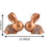 Handmade Golden Bunny Couple Figurines – Luxury Resin Rabbit Statues for Home Décor, Living Room, Office & Gifting (BLACKLUXE CRAFTS) - BLACKLUXECRAFTS