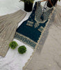 Teal Embroidered Sharara Suit with Dupatta | Designer Party Wear Outfit for Women | Traditional Indian Wedding & Festive Dress (BLACKLUXE CRAFTS) - BLACKLUXECRAFTS