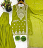 Women's Georgette Embroidered Kurti With Sharara & Dupatta Set (BLACKLUXE CRAFTS) - BLACKLUXECRAFTS