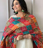 White Cotton Kurta Set with Multicolor Bandhani Dupatta | Indian Pakistani Ethnic Wear for Women (BLACKLUXE CRAFTS) - BLACKLUXECRAFTS