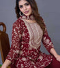 Embroidered Kurta Sharara Set with Dupatta – Designer Indian Wedding & Party Wear Outfit for Women (BLACKLUXE CRAFTS) - BLACKLUXECRAFTS