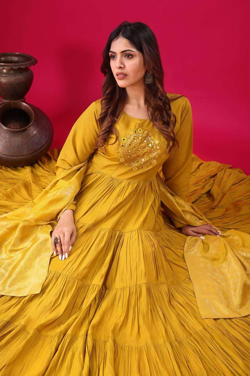 Anarkali Suit with Dupatta – Long Flared Ethnic Party Wear Dress for Women
(BLACKLUXE CRAFTS) - BLACKLUXECRAFTS