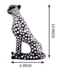 Handmade Black Panther Figurine with White Polka Dots – Modern Resin Leopard Statue for Luxury Home Décor (BLACKLUXE CRAFTS) - BLACKLUXECRAFTS