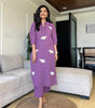 Handmade Cotton Kurta Set with Blue Elephant Embroidery – Casual & Office Wear for Women (BLACKLUXE CRAFTS) - BLACKLUXECRAFTS