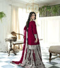 Maroon Sharara Suit with Heavy Silver Embroidery & Dupatta | Bridal & Wedding Wear (BLACKLUXE CRAFTS) - BLACKLUXECRAFTS