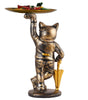 Vintage Gold Bulldog Butler Statue with Tray – Resin Dog Figurine Candy Dish & Decorative Organizer for Home Décor (BLACKLUXE CRAFTS) - BLACKLUXECRAFTS
