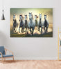 BLACKLUXE LIFESTYLE LTD Seven Horse Painting For Wall Decoration With Frame Canvas Painting For Living Room Bedroom Home Office & Hotels - BLACKLUXECRAFTS