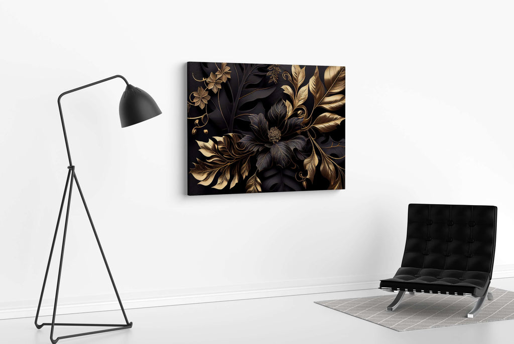 BLACKLUXE LIFESTYLE LTD Flower Paintings For Wall Decoration With Frame Canvas Painting For Living Room Bedroom Home Office & Hotels - BLACKLUXECRAFTS