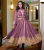 Women's Faux Georgette Embroidered Sequence Work Anarkali Kurti Gown with Net Dupatta (BLACKLUXE CRAFTS) - BLACKLUXECRAFTS