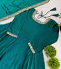 Women's Fandy Silk Embroidered Anarkali Kurti Gown With Dupatta Set (BLACKLUXE CRAFTS) - BLACKLUXECRAFTS