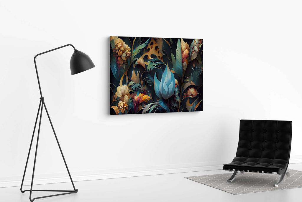 BLACKLUXE LIFESTYLE LTD Flower Paintings For Wall Decoration With Frame Canvas Painting For Living Room Bedroom Home Office & Hotels - BLACKLUXECRAFTS