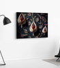 BLACKLUXE LIFESTYLE LTD Flower Paintings For Wall Decoration With Frame Canvas Painting For Living Room Bedroom Home Office & Hotels - BLACKLUXECRAFTS