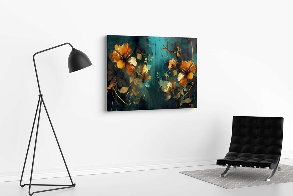 BLACKLUXE LIFESTYLE LTD Flower Paintings For Wall Decoration With Frame Canvas Painting For Living Room Bedroom Home Office & Hotels - BLACKLUXECRAFTS
