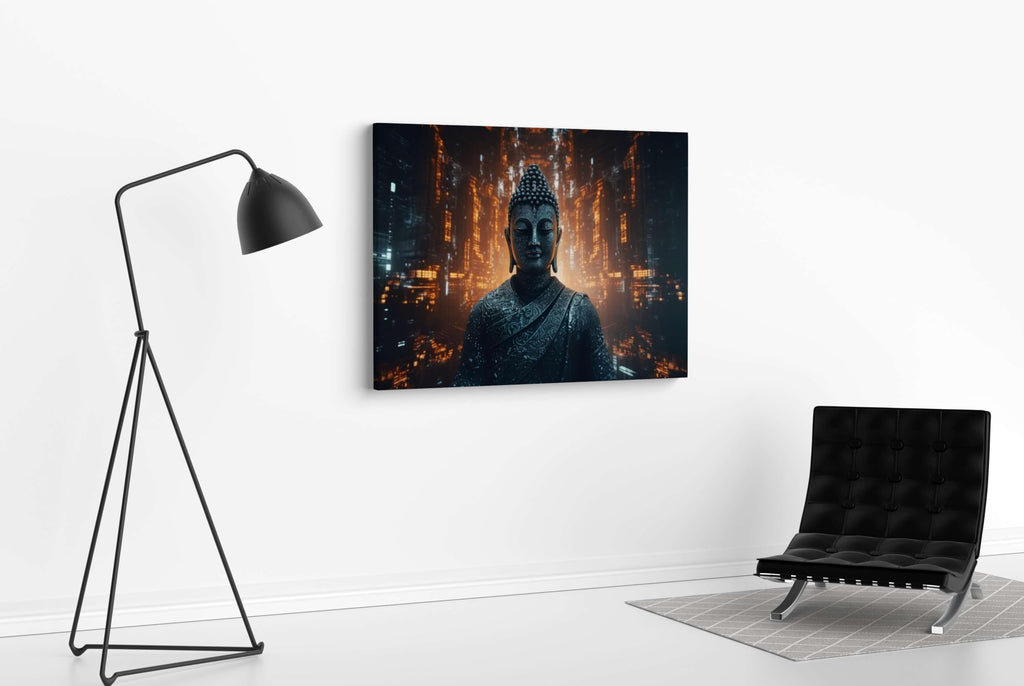 BLACKLUXE LIFESTYLE LTD Buddha Paintings For Wall Decoration With Frame Canvas Painting For Living Room Bedroom Home Office & Hotels - BLACKLUXECRAFTS