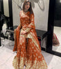 Women's Simmer Silk Embroidered Straight Kurta with Sharara & Dupatta Set (BLACKLUXE CRAFTS) - BLACKLUXECRAFTS