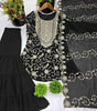 Embroidered Kurta Sharara Set with Dupatta – Designer Indian Wedding & Party Wear Outfit for Women (BLACKLUXE CRAFTS) - BLACKLUXECRAFTS