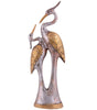 Handmade Crane Couple Resin Sculpture – Luxury Golden Silver Bird Figurine for Home Decor, Living Room & Office Decoration Gift (BLACKLUXE CRAFTS) - BLACKLUXECRAFTS