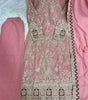 Women's Faux Georgette Embroidered Aaliya Cut Kurti With Plazzo & Dupatta Set with Diamond Handwork (BLACKLUXE CRAFTS) - BLACKLUXECRAFTS