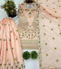 Peach Gold Embroidered Sharara Suit with Dupatta – Luxury Wedding Party Wear Indian Outfit for Women
(BLACKLUXE CRAFTS) - BLACKLUXECRAFTS