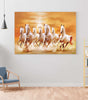 BLACKLUXE LIFESTYLE LTD Seven Horse Painting For Wall Decoration With Frame Canvas Painting For Living Room Bedroom Home Office & Hotels - BLACKLUXECRAFTS
