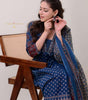 Navy Blue Block Print Cotton Kurta Set with Dupatta – Traditional Indian Ethnic Wear for Women (BLACKLUXE CRAFTS) - BLACKLUXECRAFTS