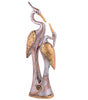 Handmade Crane Couple Resin Sculpture – Luxury Golden Silver Bird Figurine for Home Decor, Living Room & Office Decoration Gift (BLACKLUXE CRAFTS) - BLACKLUXECRAFTS