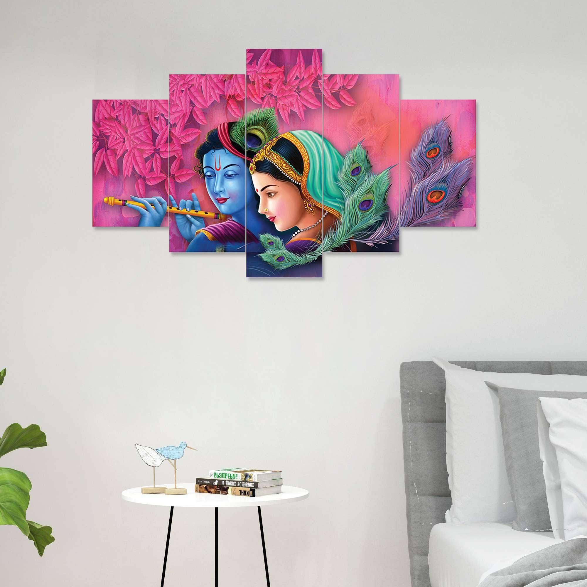 BLACKLUXE LIFESTYLE LTD Set of Five MDF Framed 3D Wall Painting for Home Decoration, Big Size Painting for Living Room, Bedroom (17x30 inches) WE 12 - BLACKLUXECRAFTS