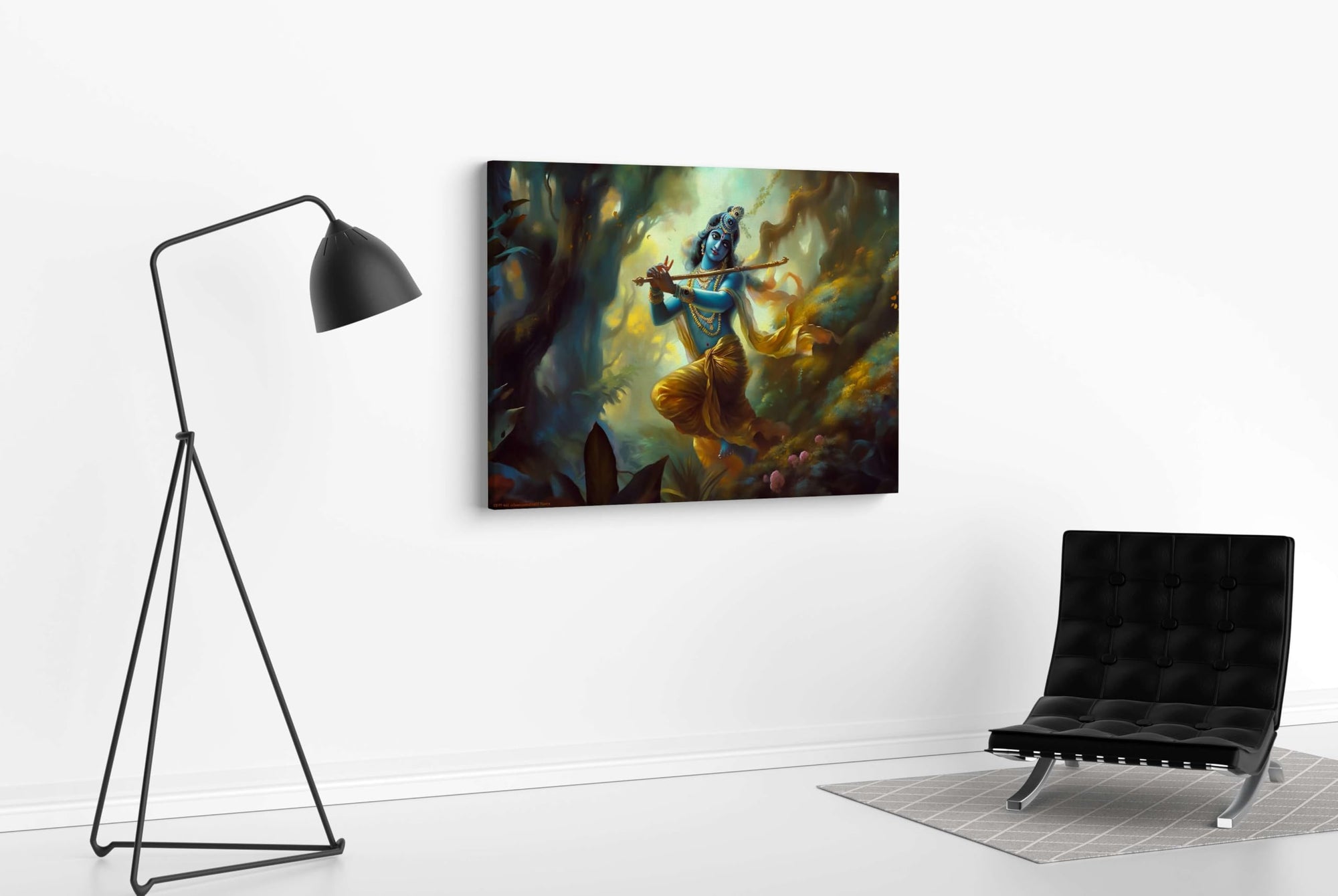 BLACKLUXE LIFESTYLE LTD Radha Krishna Paintings For Wall Decoration With Frame Canvas Painting For Living Room Bedroom Home Office & Hotels - BLACKLUXECRAFTS