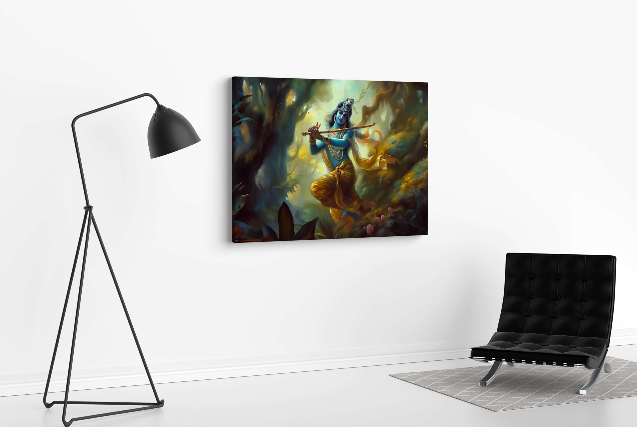 BLACKLUXE LIFESTYLE LTD Radha Krishna Paintings For Wall Decoration With Frame Canvas Painting For Living Room Bedroom Home Office & Hotels - BLACKLUXECRAFTS