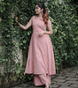 Blush Pink Sleeveless Cotton Kurta Set with Pants | Summer Co-Ord Outfit for Women | Casual Ethnic Wear (BLACKLUXE CRAFTS) - BLACKLUXECRAFTS