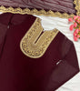Women's Faux Georgette Embroidered Kurti With Plazzo and Dupatta Set (BLACKLUXE CRAFTS) - BLACKLUXECRAFTS