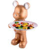 Handmade Resin Bear Candy Tray – Golden Decorative Animal Snack Holder | Modern Tabletop Organizer, Unique Home Decor & Gift from India (BLACKLUXE CRAFTS) - BLACKLUXECRAFTS