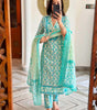 Teal Blue Printed Cotton Kurta Set with Dupatta – Indian Ethnic Suit for Women, Festive & Party Wear Outfit (BLACKLUXE CRAFTS) - BLACKLUXECRAFTS