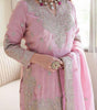 Women's Chinon Silk Embroidered Kurti With Sharara & Dupatta Set with Rivet Moti Work (BLACKLUXE CRAFTS) - BLACKLUXECRAFTS