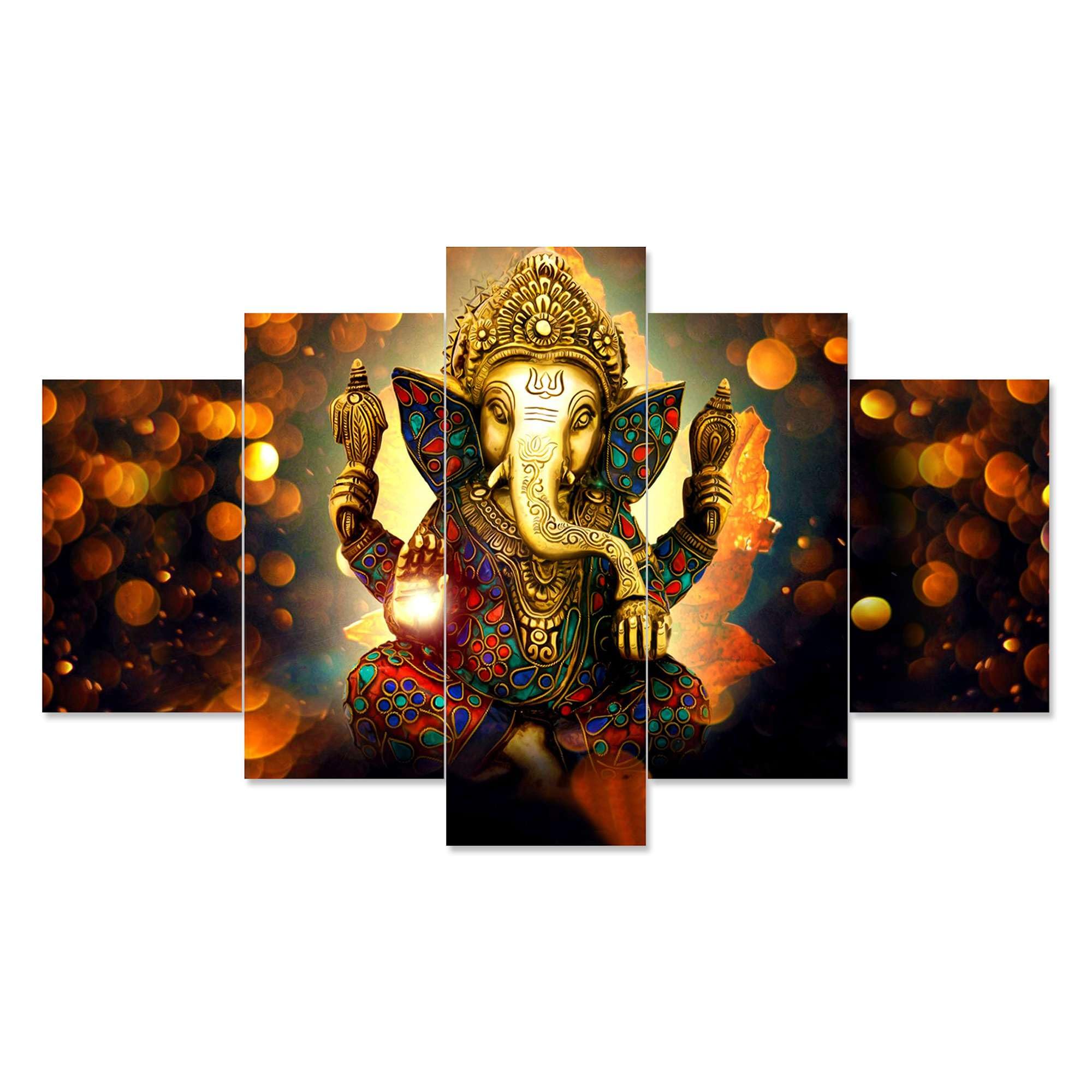 BLACKLUXE LIFESTYLE LTD Set of Five MDF Framed 3D Wall Painting for Home Decoration, Big Size Painting for Living Room, Bedroom (17x30 inches) WE 20 - BLACKLUXECRAFTS