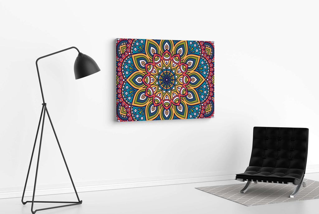 BLACKLUXE LIFESTYLE LTD Mandala Art Painting For Wall Decoration With Frame Canvas Painting For Living Room Bedroom Home Office & Hotels - BLACKLUXECRAFTS