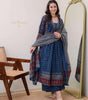 Navy Blue Block Print Cotton Kurta Set with Dupatta – Traditional Indian Ethnic Wear for Women (BLACKLUXE CRAFTS) - BLACKLUXECRAFTS