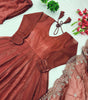 Anarkali Suit with Mirror Work Dupatta | Elegant Party Wear Indian Outfit for Women (BLACKLUXE CRAFTS) - BLACKLUXECRAFTS