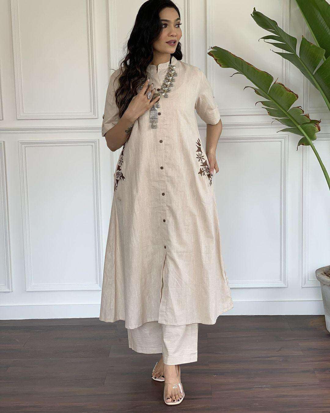 Elegant Black Kurta Set with Pink Embroidery | Women’s Ethnic Outfit (BLACKLUXE CRAFTS) - BLACKLUXECRAFTS