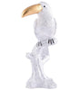 White Toucan Bird Figurine – Handcrafted Resin Tropical Bird Statue with Golden Beak for Modern Home Décor (BLACKLUXE CRAFTS) - BLACKLUXECRAFTS