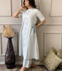 Elegant Black Kurta Set with Pink Embroidery | Women’s Ethnic Outfit (BLACKLUXE CRAFTS) - BLACKLUXECRAFTS