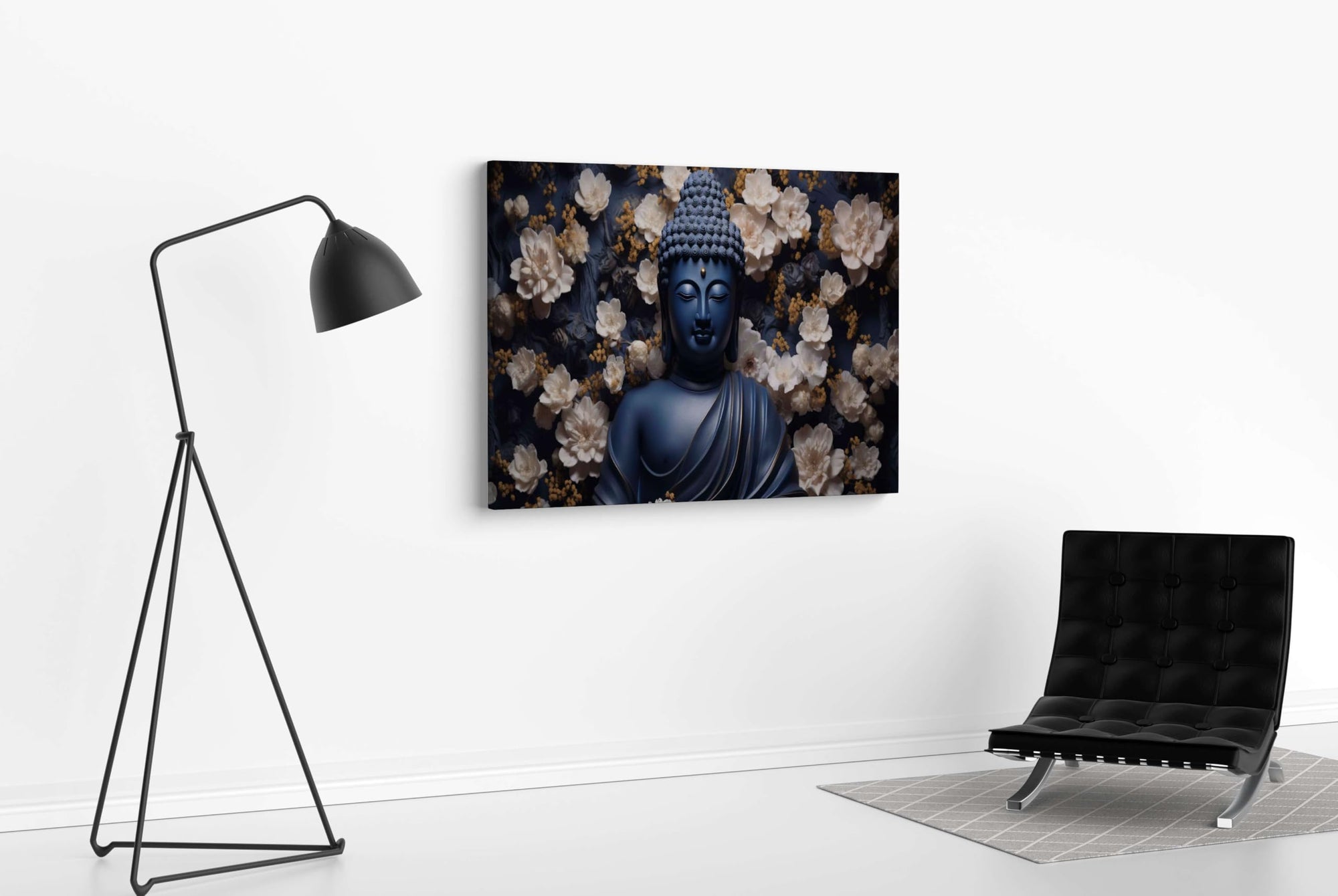 BLACKLUXE LIFESTYLE LTD Buddha Paintings For Wall Decoration With Frame Canvas Painting For Living Room Bedroom Home Office & Hotels - BLACKLUXECRAFTS