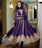 Women's Faux Georgette Embroidered Sequence Work Anarkali Kurti Gown with Net Dupatta (BLACKLUXE CRAFTS) - BLACKLUXECRAFTS