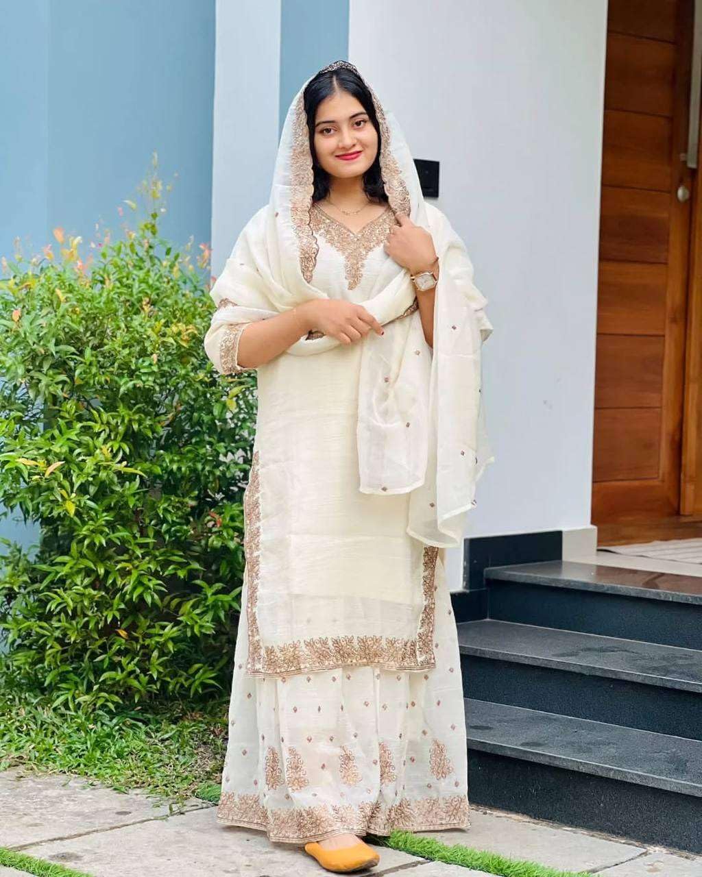 Organza Sharara Suit with Zari Embroidery & Lace Dupatta | Festive & Wedding Wear
(BLACKLUXE CRAFTS) - BLACKLUXECRAFTS