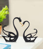 Handmade Black Swan Couple Figurines – Elegant Resin Sculpture for Romantic Home Decor, Modern Living Room & Wedding Gift (BLACKLUXE CRAFTS) - BLACKLUXECRAFTS