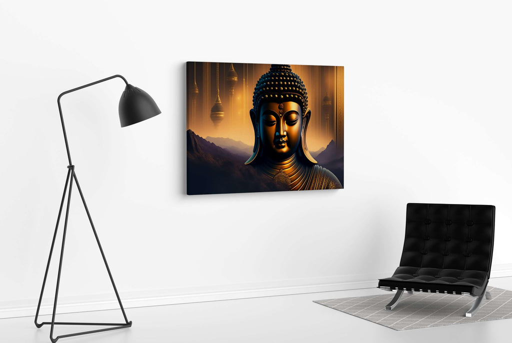BLACKLUXE LIFESTYLE LTD Buddha Paintings For Wall Decoration With Frame Canvas Painting For Living Room Bedroom Home Office & Hotels - BLACKLUXECRAFTS