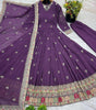 Maroon Anarkali Dress with Embroidered Dupatta | Indian Pakistani Party Wear Long Gown for Women (BLACKLUXE CRAFTS) - BLACKLUXECRAFTS